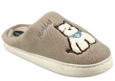 Γυναικείες Παντόφλες Σπιτιού | Υφαντίδης | 267249 | Καφέ - Υφαντίδης - 